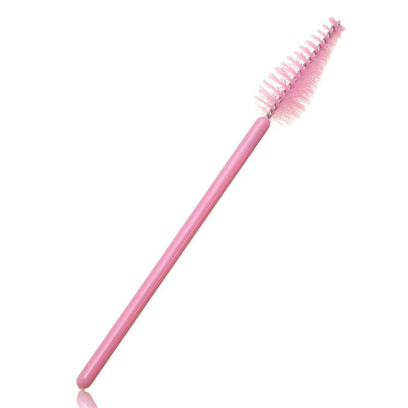 Pear Shaped Pink Lash Brushes (25)