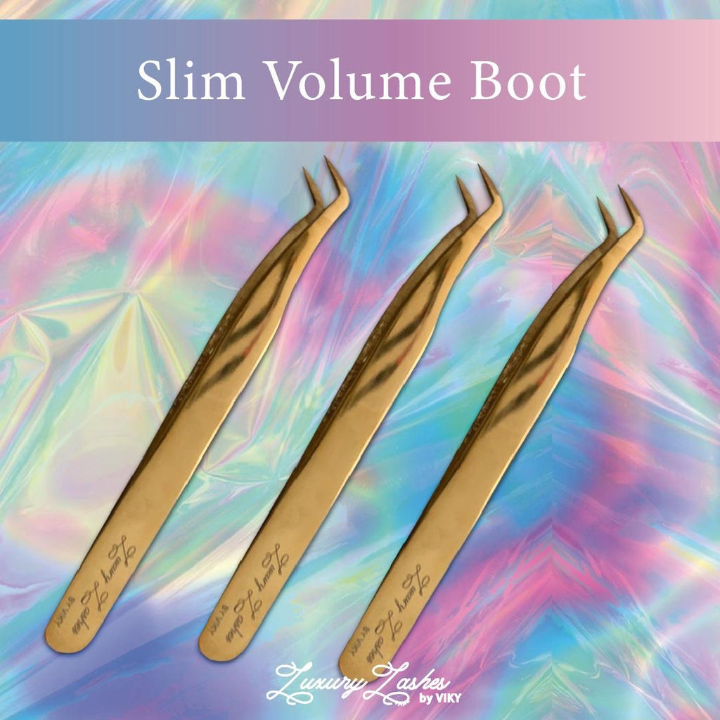 Slim volume boot tweezer