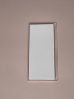 Single Matte White Lash Tile with Clear Cover