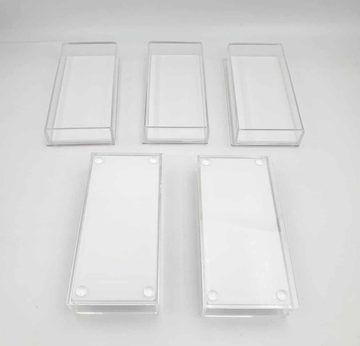 Single Matte White Lash Tile with Clear Cover