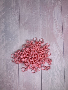 Pink Glue Rings (100 pcs)